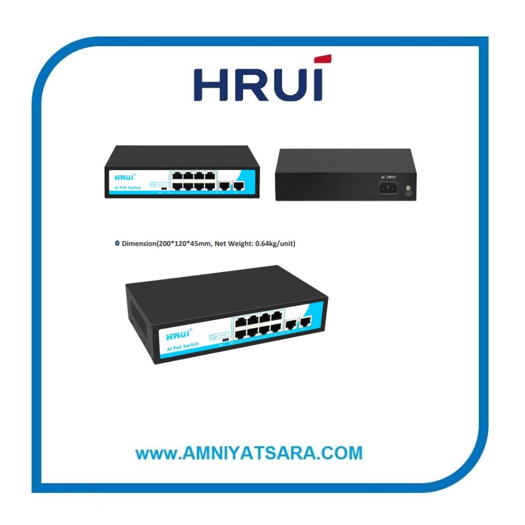 سوییچ شبکه HRUI مدل HR900-AF-82GN